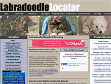 Tablet Screenshot of labradoodlepuppybreeder.com